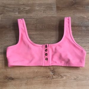 Target pink swimming suit top